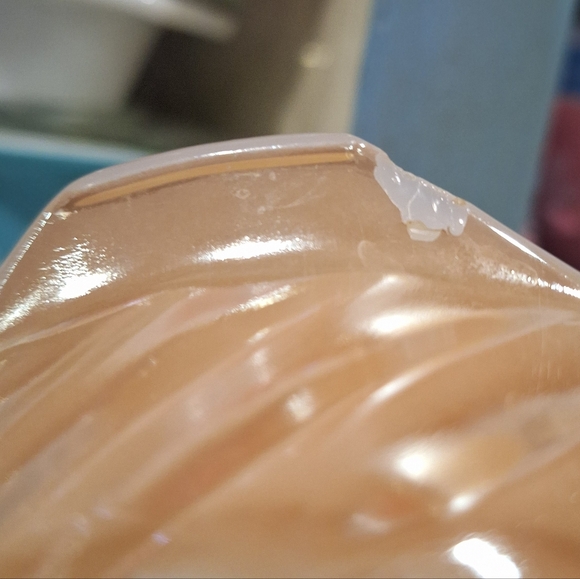 Vintage Peach Luster Fire King Swirl Mini Casseroles, Dishes, Retro Bowls ~ Flaw - Picture 13 of 15